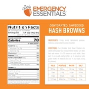 Emergency Essentials® Freeze-Dried Hash Browns – #10 Can, Long Shelf Life Breakfast Potatoes, 36 Servings, Lightweight & Shelf-Stable