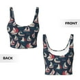 thumbnail image 5 of Picia Sailboat And Wave Sports Bra for Women,Padded Strappy Sports Bras Medium Support Yoga Bra with Removable Cups,Running Yoga Bra-XX-Large, 5 of 9