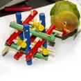 thumbnail image 4 of Jaula de pájaros Columpio decorativo Juguete Juguete para masticar Rompecabezas Palo de juguete jinwen Juguete del loro del pájaro del animal doméstico, 4 of 8