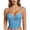 Blue, variant on Solid Color Rhinestone Ruched Underwire Spaghetti Strap Camisole, Padded Slim Fit Corset Style Tank Top Inner Outer Shapewear Beige 85