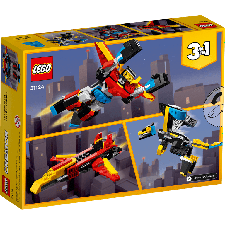 LEGO Creator 3 in 1 Super Robot Building Kit Kids Can Build a Toy Robot or a Toy Dragon or a Model Jet Plane Makes a Creative Gift for Kids Boys