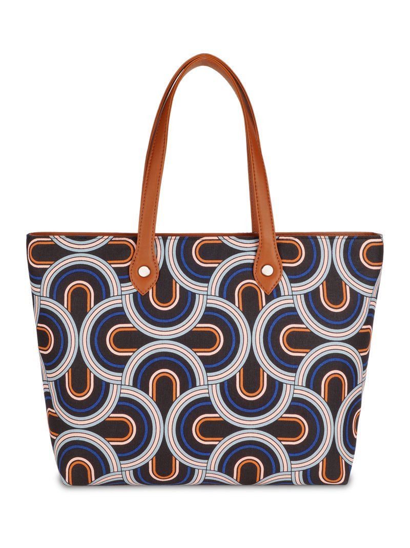Sishka Abstract Hand Crafted Printed Fabric Tote Bag  display picture 3