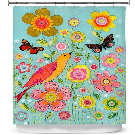 Shower Curtains 70" x 84" from DiaNoche Designs by Sascalia - Flower Meadow