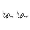 thumbnail image 4 of Jumpingount 1 clip de oreja con forma de animal de cobre, joyería de decoración unisex sin perforación, color negro negro 2piezas Jumpingount CBP154986, 4 of 6