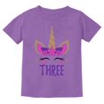 thumbnail image 1 of Tstars Girls 3rd Birthday Gift Unicorn Shirt Birthday Gift for 3 Year Old Birthday Gift for Girls Birthday Party B Day Toddler Kids T Shirt, 1 of 4