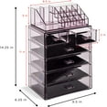 thumbnail image 7 of Sorbus, Acrylic Makeup Organizer, 4 Large Drawers, 2 Small Drawers, Purple, 7 of 7