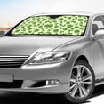 thumbnail image 4 of FORUDESIGNS Shamrock Pattern Car Windshield Sun Shade Foldable Heat UV Protection Visor Auto Window Sun Blocker Car Interior Sun Protection St. Patrick's Day Accessories Keeps Vehicle Cool, 4 of 7