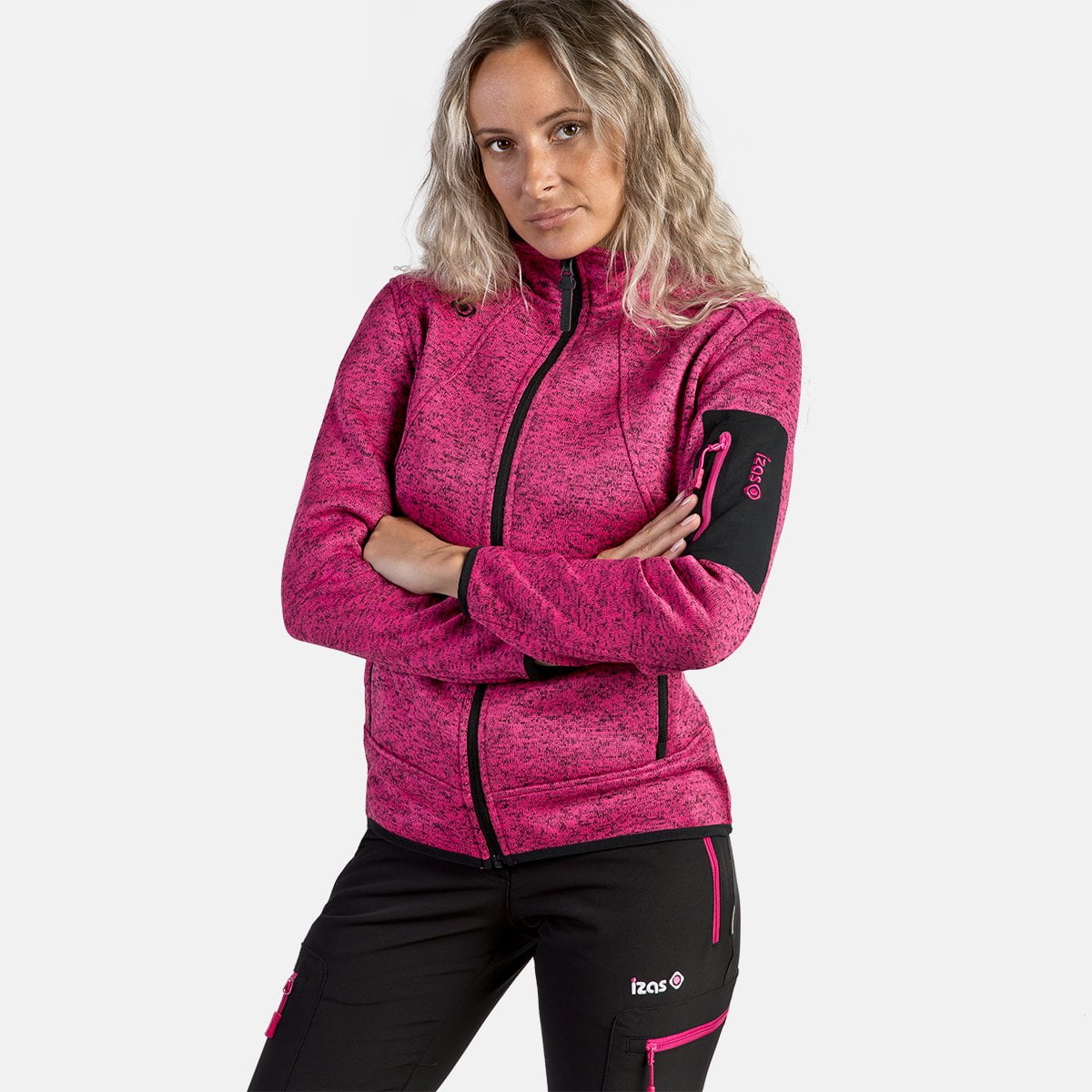 Regatta Womens Willowbrook VI Fleece Top Pink Sports Full Zip Hooded Warm 