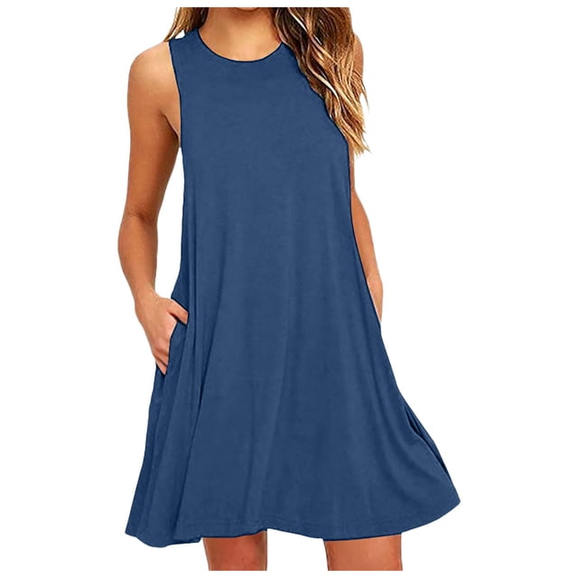 Vestido holgado sin puños para mujer - Mezcla de poliéster y spandex, cuello en V con estampado floral y abertura lateral, vestido largo informal para verano/oficina/vacaciones