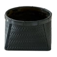 thumbnail image 2 of kowaku PP Woven Fruit Basket Food Serving Basket Durable Hand Woven Kitchen Organizer for Outdoor Picnic Vegetables Desktop Home Black, 2 of 9