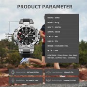 Men's Watches Outdoor Sports Waterproof Military Watch Tactical Digital Analog Wrist Watch Date Multi Function Led Large Face Alarm Stopwatch for Man
