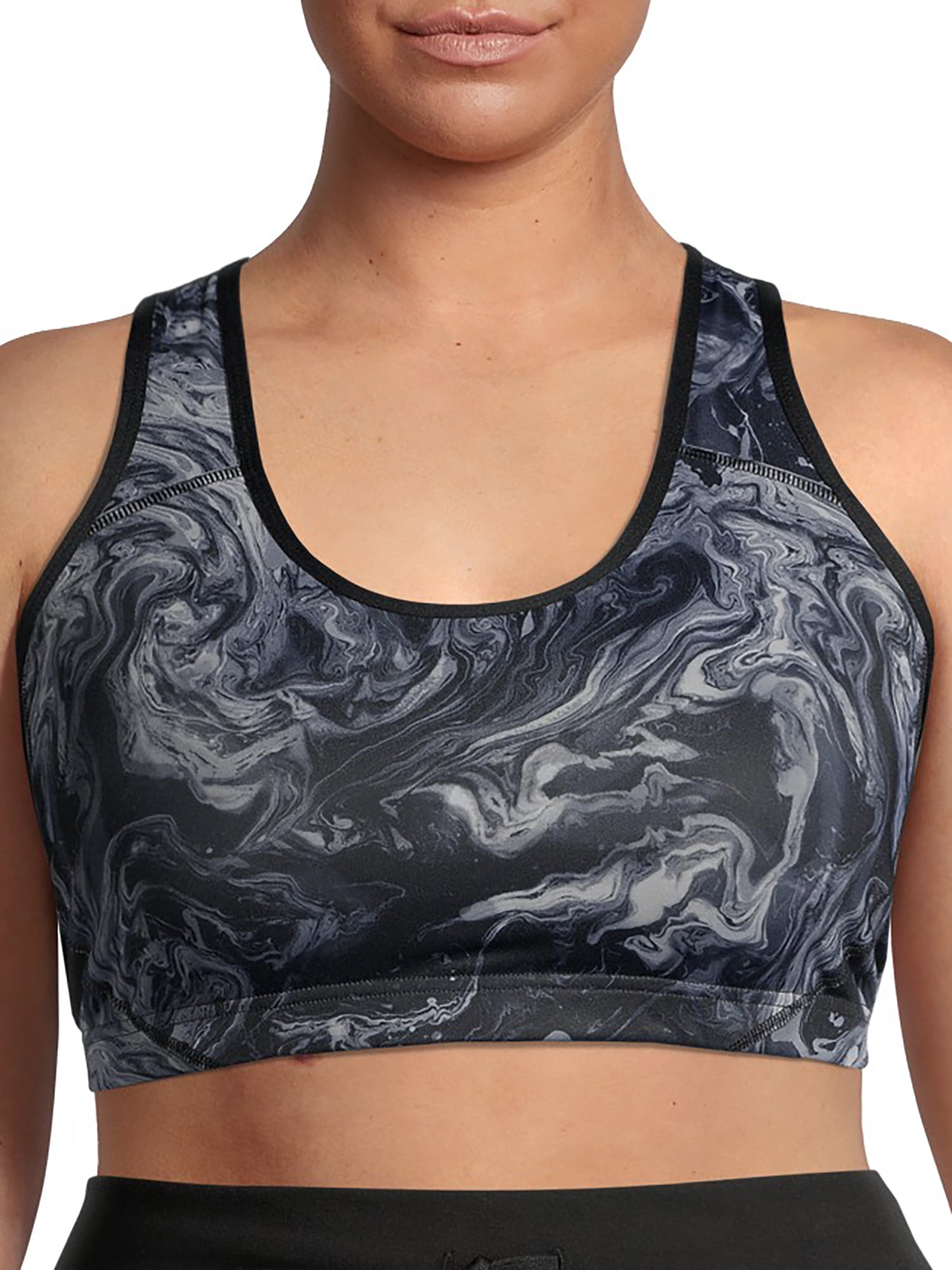 Zumba Womens V Neck Sports Bra with Extra High Impact Support