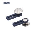 thumbnail image 3 of Botón Extensores, 6uds - Aleación y Silicona Pantalones Cintura Extensor, Sin Costura Extender Botones para Mujer y Hombre Pantalones Jeans Faldas (Plata, 1.38"), 3 of 7