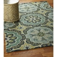 thumbnail image 3 of 6â€™ Round Green Floral Artwork Area Rug, 3 of 8