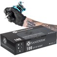 thumbnail image 1 of Guantes para tatuaje Saniderm de nitrilo, talla grande, 100 unidades, sin polvo, 1 of 9