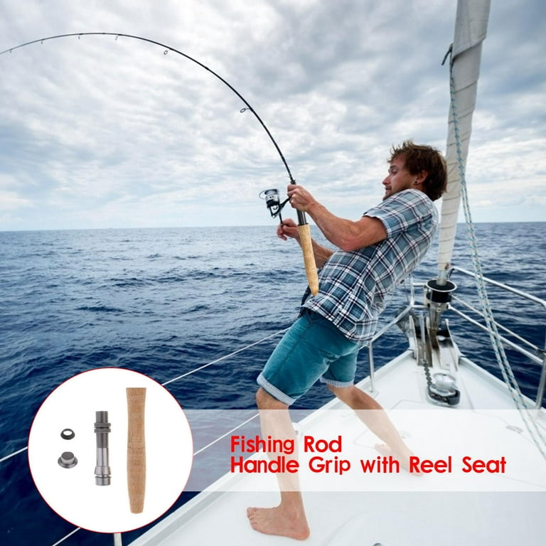Fishing Rod Cork Handle Grip &Reel Seat Replacement DIY Fly Rod Building -  Model 1