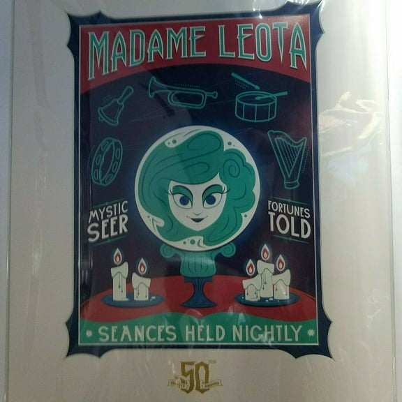 Art of Disney Haunted Mansion Madame Leota the Mystic Seer 50th Print 16 x 20