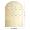 thumbnail image 2 of Tyeign One Year Birthday Wooden Photo Board, My First Year Photo Board with 12 Monthly Picture Frame, Baby Keepsake Gift for First Birthday, 1*Photo Frame Hanging Sign, 2 of 6