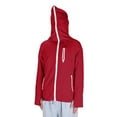 thumbnail image 2 of Hurxie UPF 50+ Fishing Shirts for Men Long Sleeve UV Sun Protection Hoodie Outdoor Hiking Running Swimming Red,2XL, 2 of 7