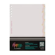 Happy Planner 40 Sheet Refill Paper Classic Size (7 x 9.25) Blooming Brights Theme Dot Lined Paper Front and Back