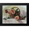 thumbnail image 2 of Strube, Ling 18x15 Black Modern Framed Museum Art Print Titled - Rose Basket, 2 of 5