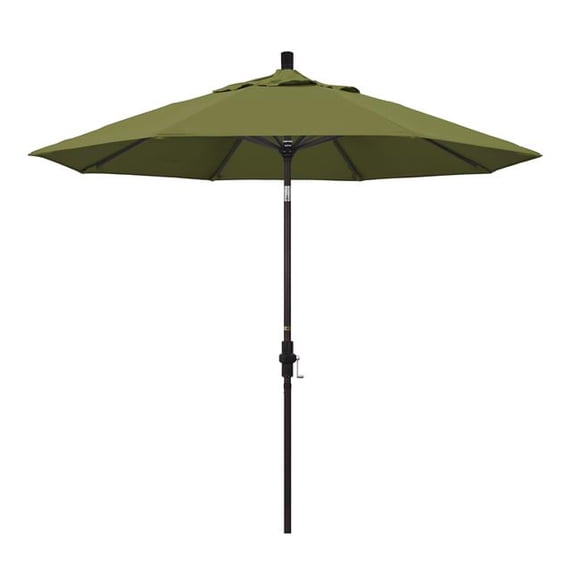 California Umbrella GSCU908117-SA21 9 ft. Aluminum Market Umbrella Collar Tilt - Bronze-Pacifica-Palm