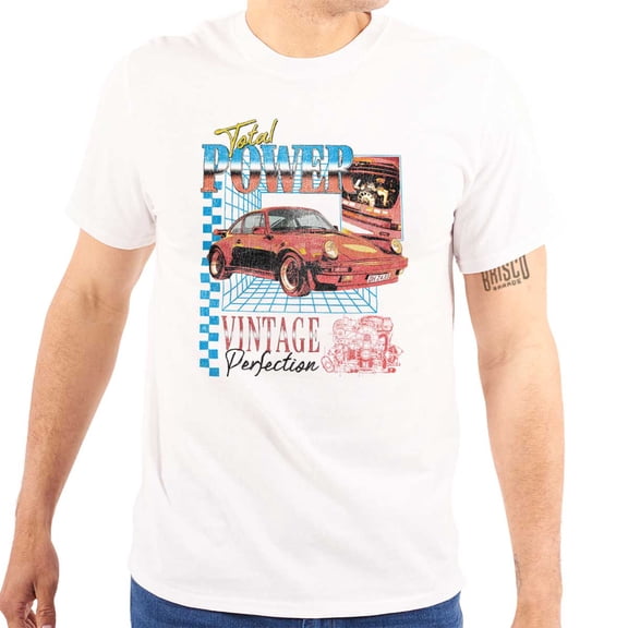 Total Power Vintage Muscle Car Engine Men's Graphic T Shirt Tees Brisco Brands S