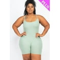 thumbnail image 5 of Plus Size Ribbed Bodycon Romper 3XL, 5 of 6