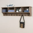thumbnail image 4 of Prepac 60" Wide Hanging Entryway Drifted Gray Shelf, 4 of 5