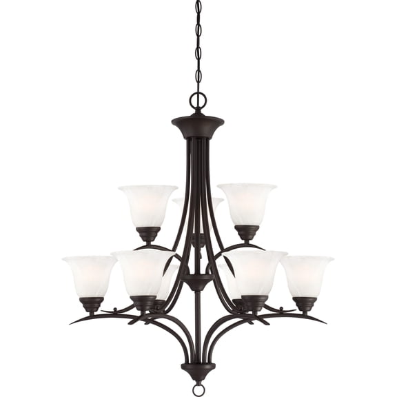 Volume Lighting 5249-79 Trinidad 9 Light 30" Wide Chandelier - Bronze