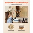 thumbnail image 5 of KFFKFF Bathroom Wall Cabinet with 2 Doors and Adjustable Shelf, Wall-Mounted Organizer for Over-the-Toilet Storage, Hanging Unit with Shelves and Open Partition for Kitchen, Laundry Room, or Restroom, 5 of 9