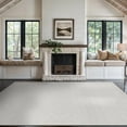 thumbnail image 4 of Beverly Rug Modern Geometric Luxury Micro Loop Indoor Area Rug 3304-White 8x10, 4 of 9