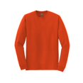thumbnail image 5 of Gildan Classic Fit Men Long Sleeve T-Shirt, DryBlend Crewneck Tee, Orange, XL, 5 of 6