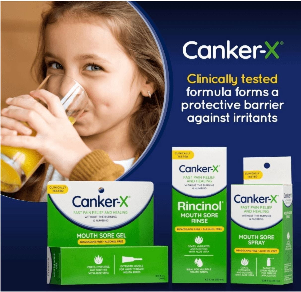 Canker-X Mouth Sore Spray, Oral Pain Relief from Canker Sores, & Mouth Sores, 0.51 fl. oz. (15 ml)