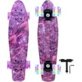 thumbnail image 1 of Planches à Roulettes Mini Cruiser de 22 Pouces pour Enfants avec Roues en PU Lumineuses Colorées Débutants Planche à Roulettes Complète, 1 of 6