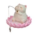 thumbnail image 3 of Ornement de Bureau Animal Mignon pour Améliorer la Détente, Design de Pêche Zen, Figurine Décorative en Résine pour Espace de Travail Intérieur, 3 of 4
