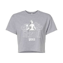 Wicked - Glinda Decorative - Juniors Cropped Graphic T-Shirt