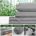 thumbnail image 2 of Rayon Derived from Bamboo Sheets Queen Set Cooling Sheets Piece Sheet Set Thread Count Sheet Deep Pocket Sheet Set Up to Super Soft Silky Smooth (Queen ), 2 of 7