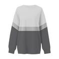 thumbnail image 5 of Dwellite Womens Sweatshirts Crewneck Hoodies Casual Sweaters Oversized Long Sleeve Tops Fall Fashion Winter Clothes 2025 with Pocket Black L, 5 of 6