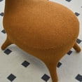 thumbnail image 5 of Sherpa Lamb Shape Fabric Gaming Chair, Lambswool Fabric Upholstered Accent Chair for Gaming Room, Living Room, Bedroom(Brown), 5 of 6