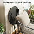 thumbnail image 3 of Ensemble Bistro de Patio en Métal 3 Pcs Gain de Place – Table et Chaises d'Extérieur Pliables, Conception Résistante aux Intempéries pour Balcon, Véranda, Cour Ou Jardin, 3 of 17