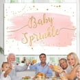 thumbnail image 4 of Toile de Fond de Baby Shower Pailletée Rose et Or, 4 of 5