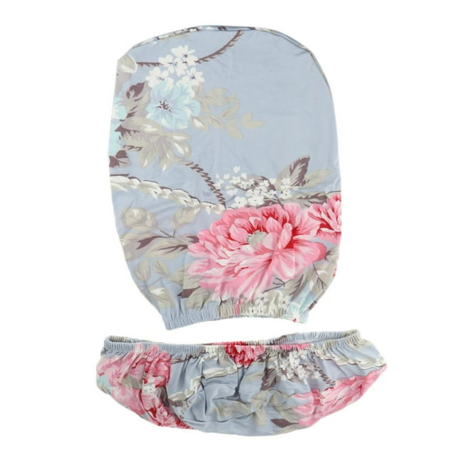 Housse de Chaise de Bureau d'Ordinateur Extensible en Spandex, Housse de Chaise Rotative - Style 4 Pivoine