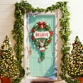 thumbnail image 1 of pstuiky Cubierta navideña para puerta de 35 x 72 pulgadas, cortina navideña para puerta, decoración navideña para puerta y pared, decoración para fiestas y festivales, 1 of 8