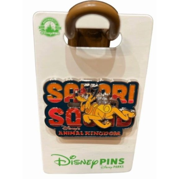 Disney Parks Animal Kingdom Pluto Safari Squad Pin New with Card