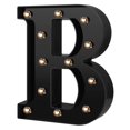 thumbnail image 1 of Newly Design Led Letters Lights 26 Alphabet Black Decorative Marquee Lamps for Wedding Party Birthday Home Bar  M, 1 of 6