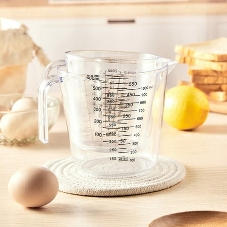 

XWQ Practical Food-grade Measuring Cup Clear Scale Precise Plastic Measuring Jar for Baking