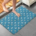 thumbnail image 4 of Blue Cartoon Unicorn Rainbow Cloud Star Balloon Bathroom Rugs Mat,Non Slip Microfiber Bathroom Rug,Rubber Backing,Soft Bathroom Mats for Bathroom Floor,Tub and Shower,20x32in(50x80cm), 4 of 5
