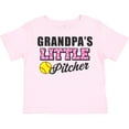 thumbnail image 3 of Inktastic Grandpa's Little Pitcher Softball Girls Toddler T-Shirt, 3 of 5