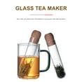 thumbnail image 2 of Tea Infuser Tea Filter Sieve Glass Pipe Creative Tea Mate Tea Maker Brewing For Spice Tea Strainer Teaware Tool Accessories, 2 of 9